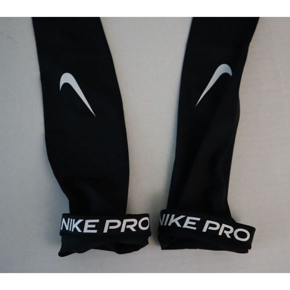 Nike Pro CW7207 010 Youth Sz O/S Black Dri-Fit Football Sleeves - Picture 6 of 7